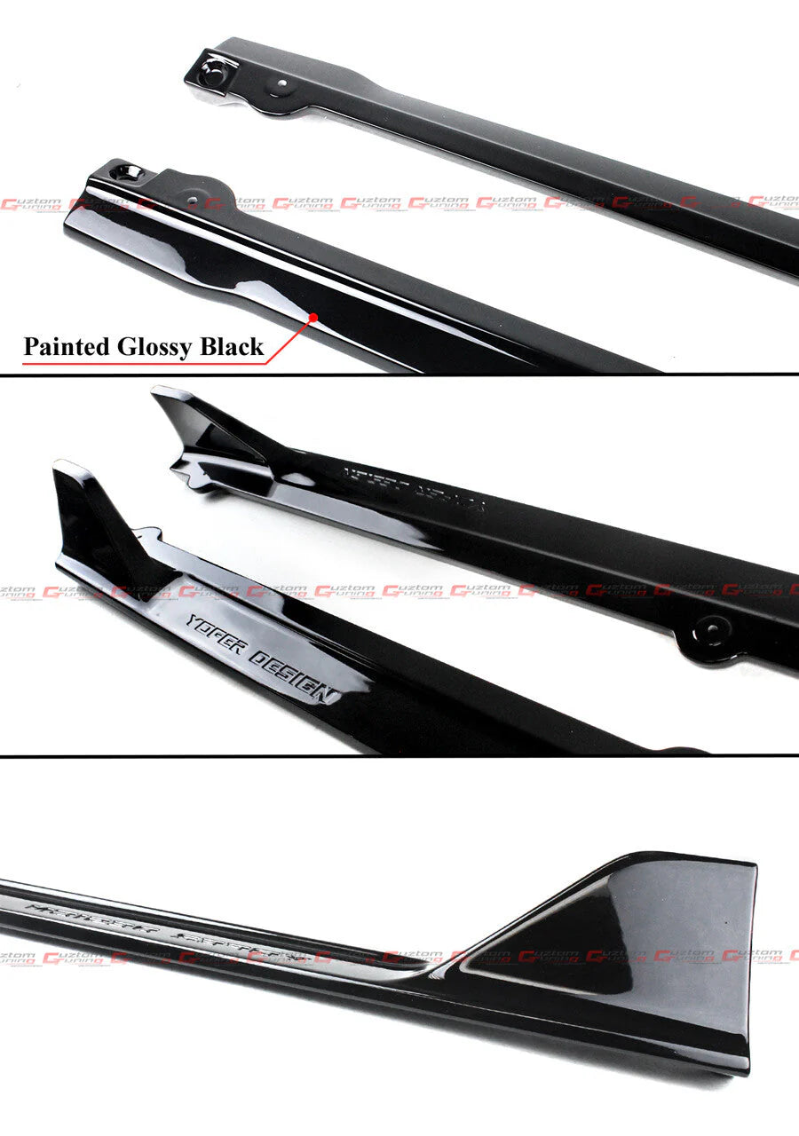 Yofer Design V2 Gloss Black Side Skirt [2018-2024 Toyota Camry]