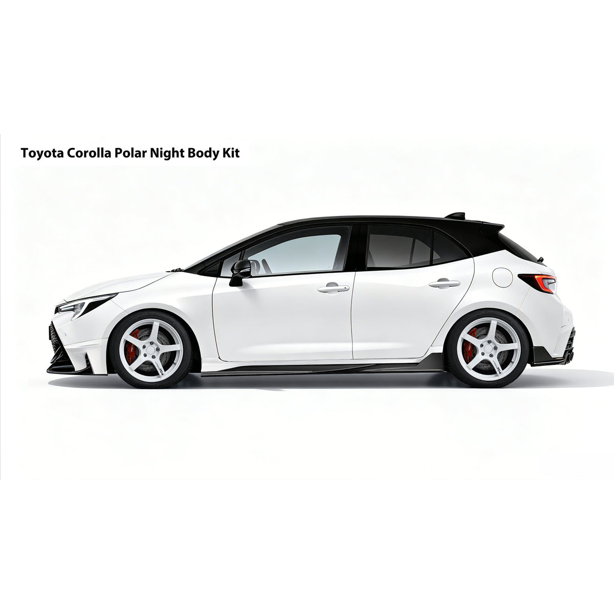 2020-2026 SWA E210 12th Gen Toyota Corolla Hatchback Paint Matched Side Skirts BY Yofer Design