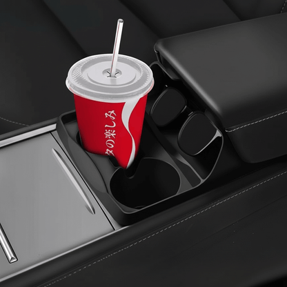 Silicone Center Console Cup Holder Insert for Model 3 & Model Y | Anti-Spill