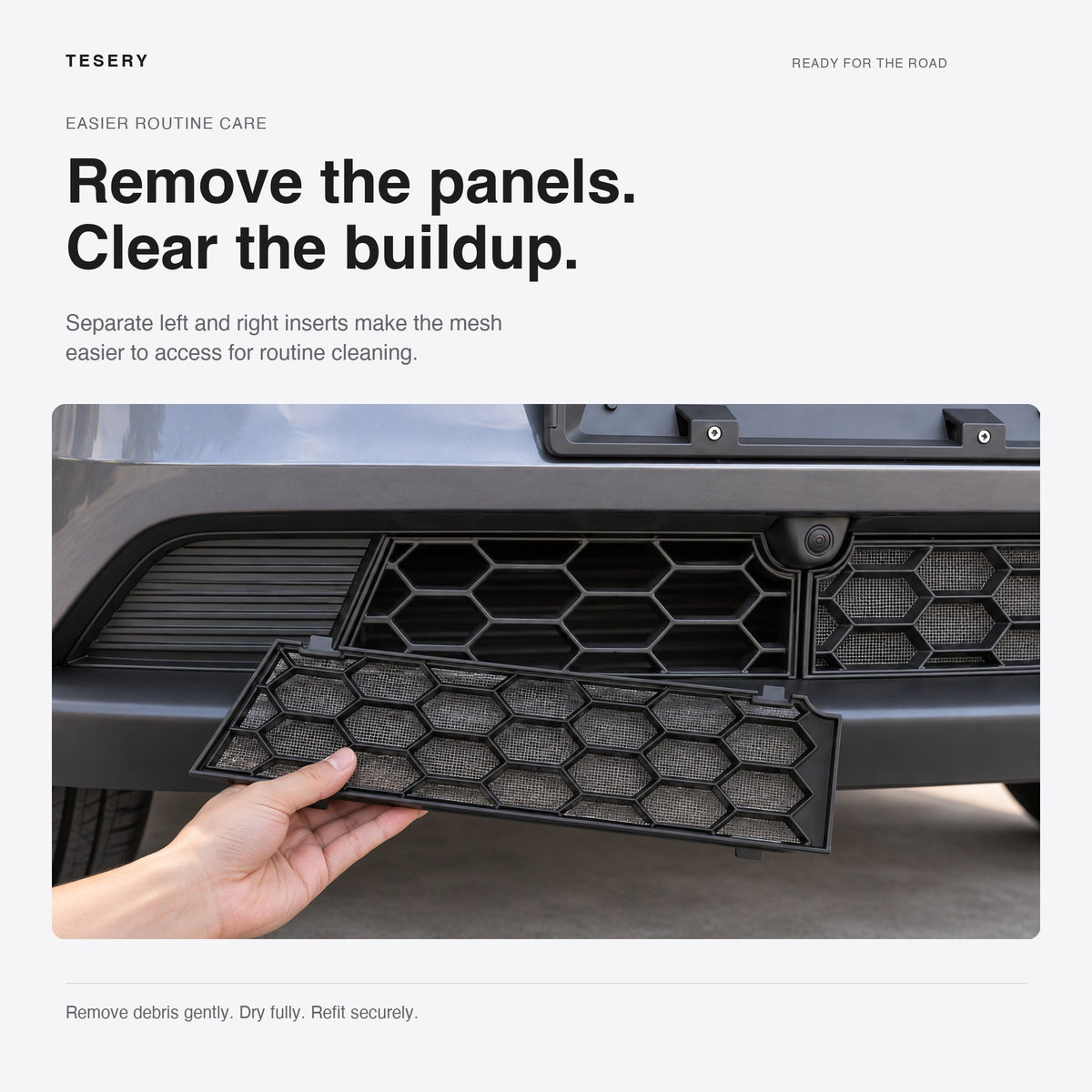 Split Insect Net Front Bumper Grill for Model Y Juniper / Model YL