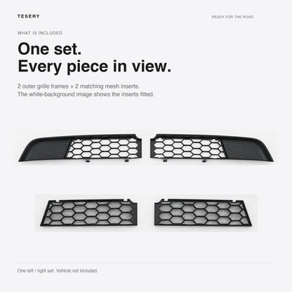 Split Insect Net Front Bumper Grill for Model Y Juniper / Model YL