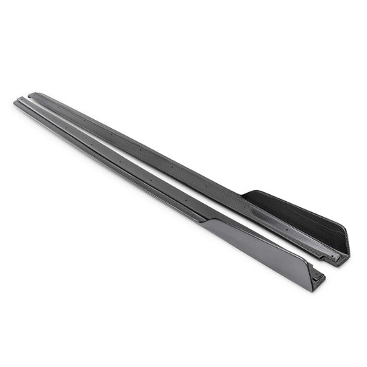MB-style carbon fiber side skirts for 2022-2025 Subaru WRX