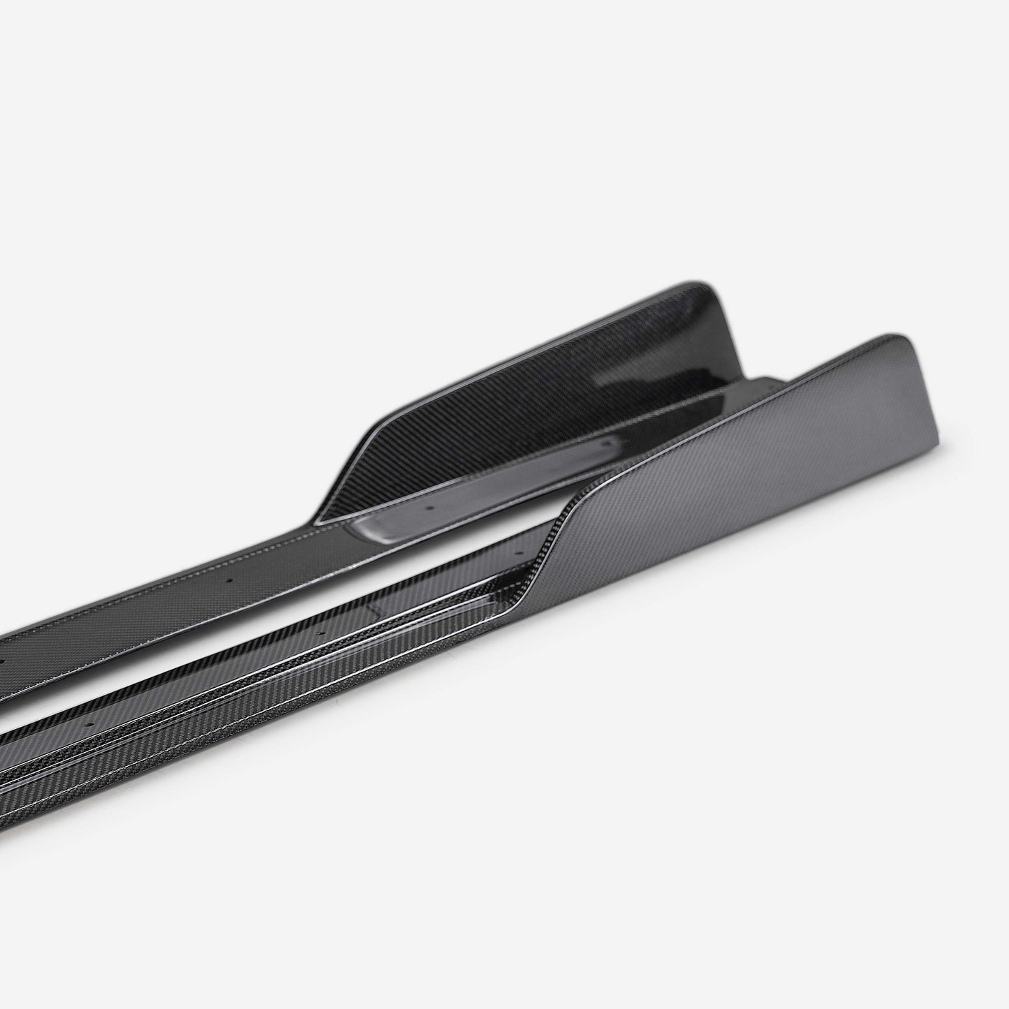 MB-style carbon fiber side skirts for 2022-2025 Subaru WRX