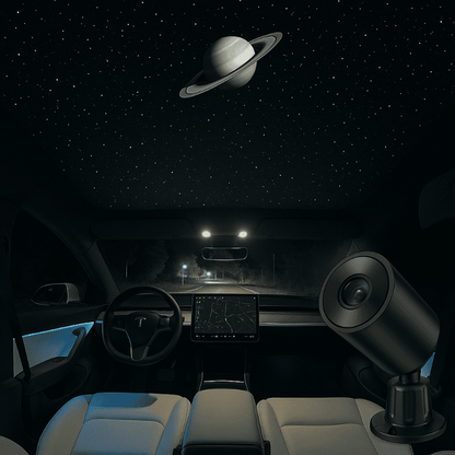 Starry Sky Sunroof Projector Ambient Lighting for Tesla丨 Galaxy Lighting Effect