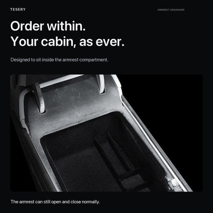 TESERY Armrest Organizer Console Tray for Model 3 / Model Y