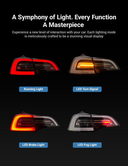 Model 3/Y Venom Style Tail Lights丨Stylish Upgrade | TESERY