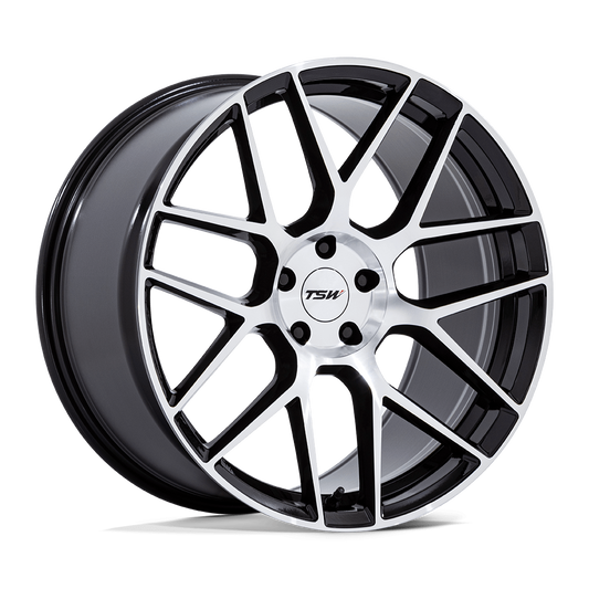 TSW - LASARTHE 18X8.5 +35 - GLOSS BLACK MACHINED
