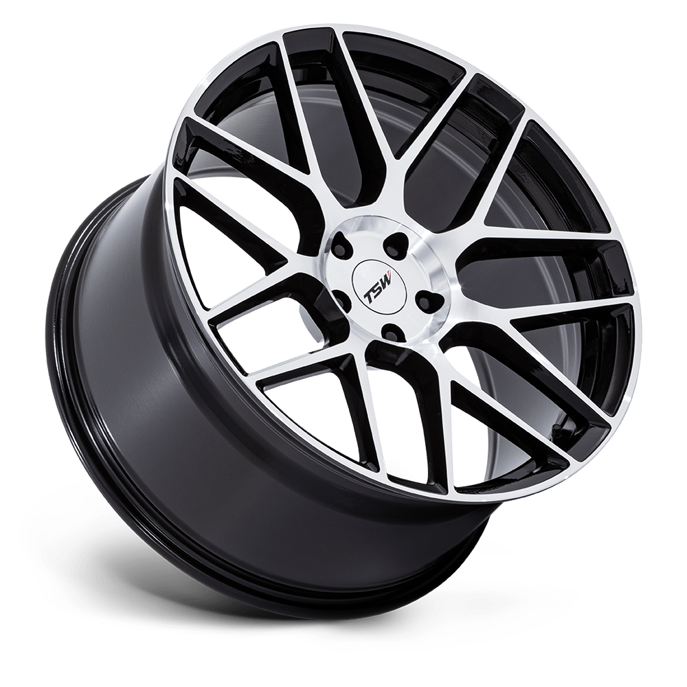 TSW - LASARTHE 18X8.5 +35 - GLOSS BLACK MACHINED