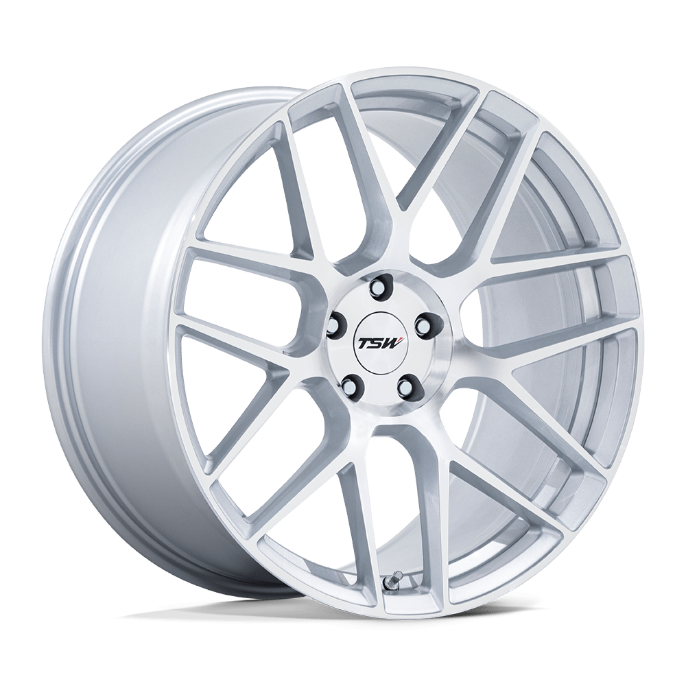 TSW LASARTHE 18X8.5 + 35 5X114.3 - GLOSS SILVER MACHINED
