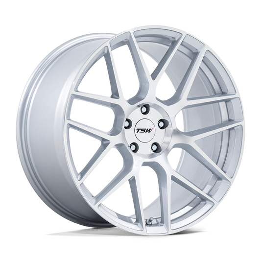 TSW LASARTHE 18X8.5 + 35 5X114.3 - GLOSS SILVER MACHINED