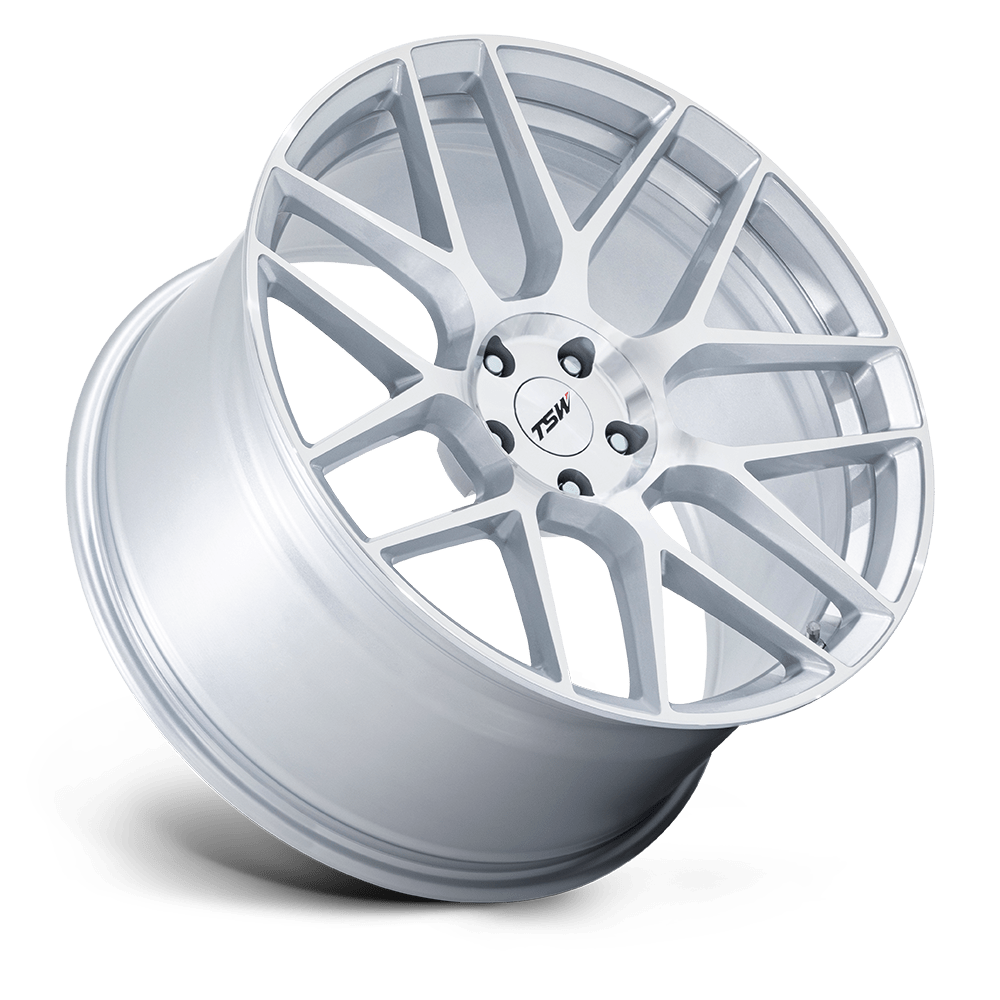 TSW LASARTHE 18X8.5 + 35 5X114.3 - GLOSS SILVER MACHINED