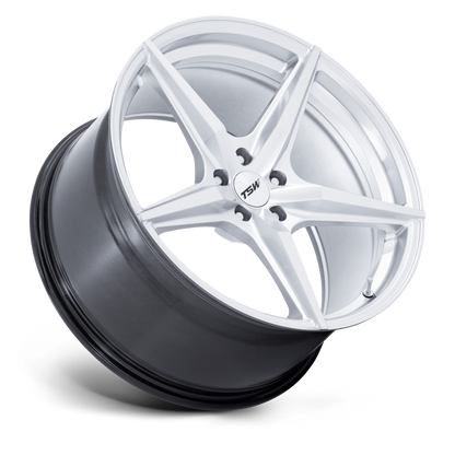 TSW - ESPRIT 18X8.5 + 35 5X114.3 - HYPER SILVER W/ MACHINED FACE