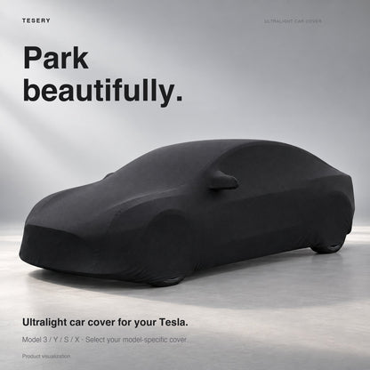 Ultralight Car Cover for Model 3/Y/X/S | Indoor & Outdoor | UV Protection | Stretchable