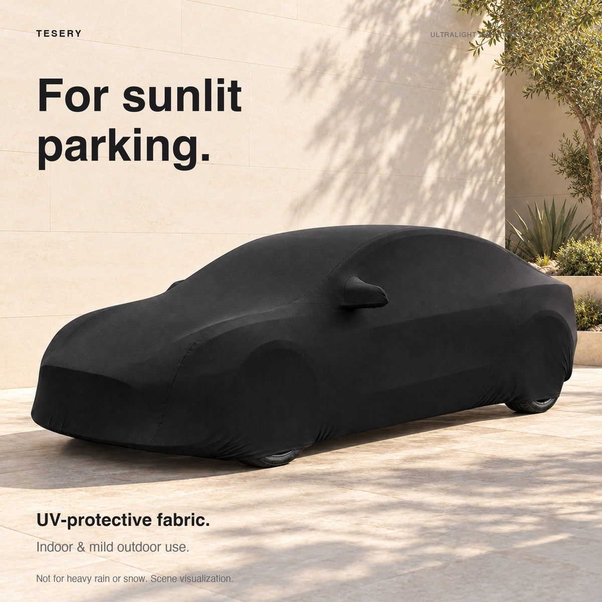 Ultralight Car Cover for Model 3/Y/X/S | Indoor & Outdoor | UV Protection | Stretchable
