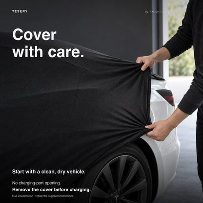 Ultralight Car Cover for Model 3/Y/X/S | Indoor & Outdoor | UV Protection | Stretchable