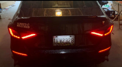 2022-2025  11th Gen Honda Civic Sedan V3 Dragon Scales Tail Lights