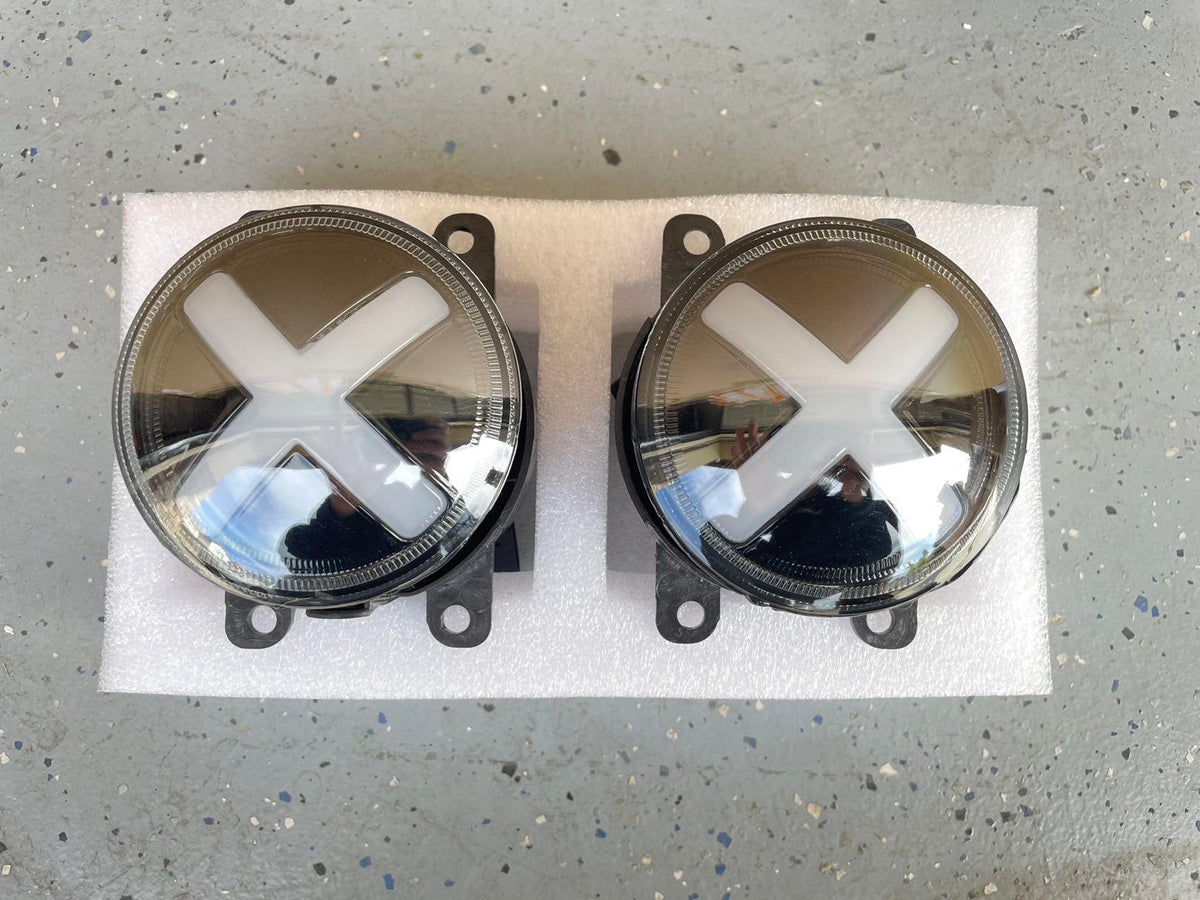 SWA 2022-2024  11th Gen Civic X Style LED Front Bumper Fog Lights (Sedan Hatchback)