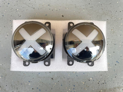 SWA 2022-2024  11th Gen Civic X Style LED Front Bumper Fog Lights (Sedan Hatchback)