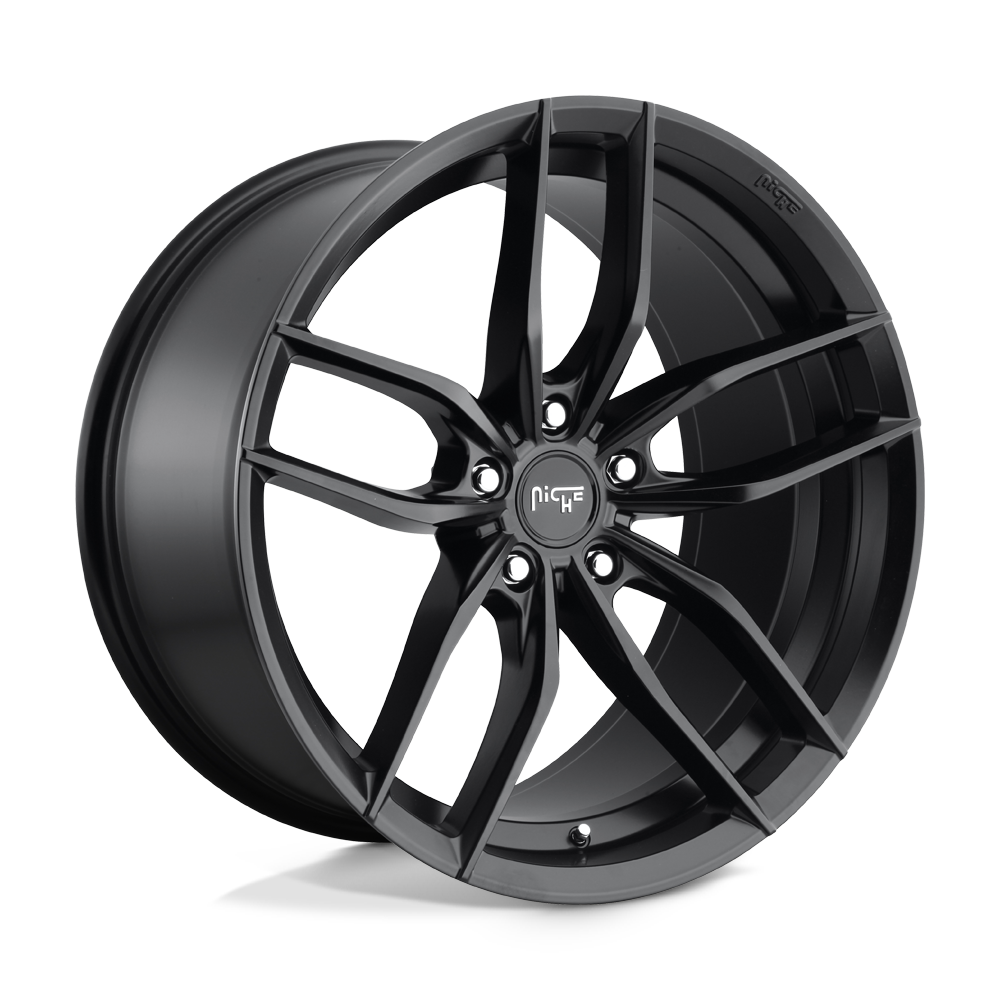 NICHE VOSSO - 18X8 + 30 5X114.3 - MATTE BLACK