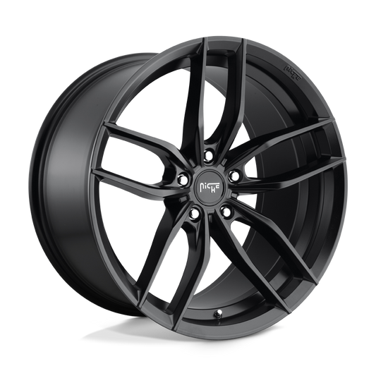 NICHE VOSSO - 18X8 + 30 5X114.3 - MATTE BLACK