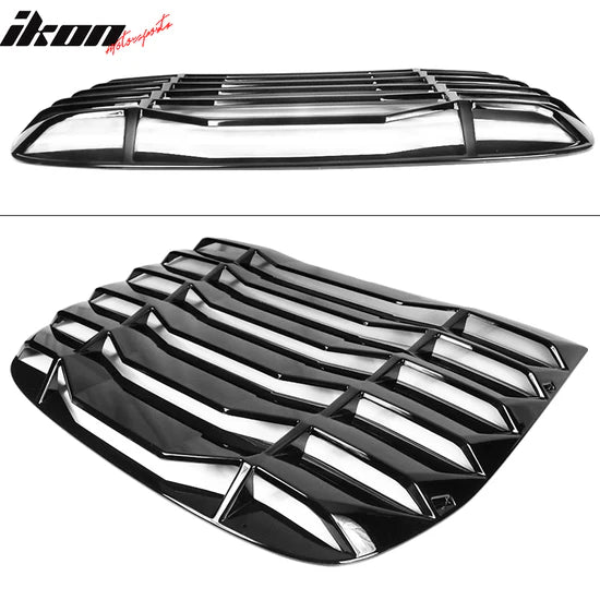 Rear Window Scoop Louver Cover for Nissan 370Z Coupe 2009-2020 - GLOSSY BLACK