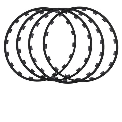 DuPont Nylon Wheel Rim Protectors for Tesla | 4-Piece Set | 5 Colors | Curb Rash Guard | Impact Resistant